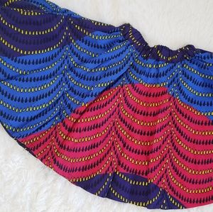 African print skirt and headwrap